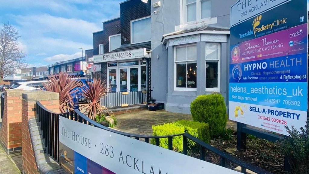 Helena Aesthetics skin clinic at 283 Acklam Road, Middlesbrough